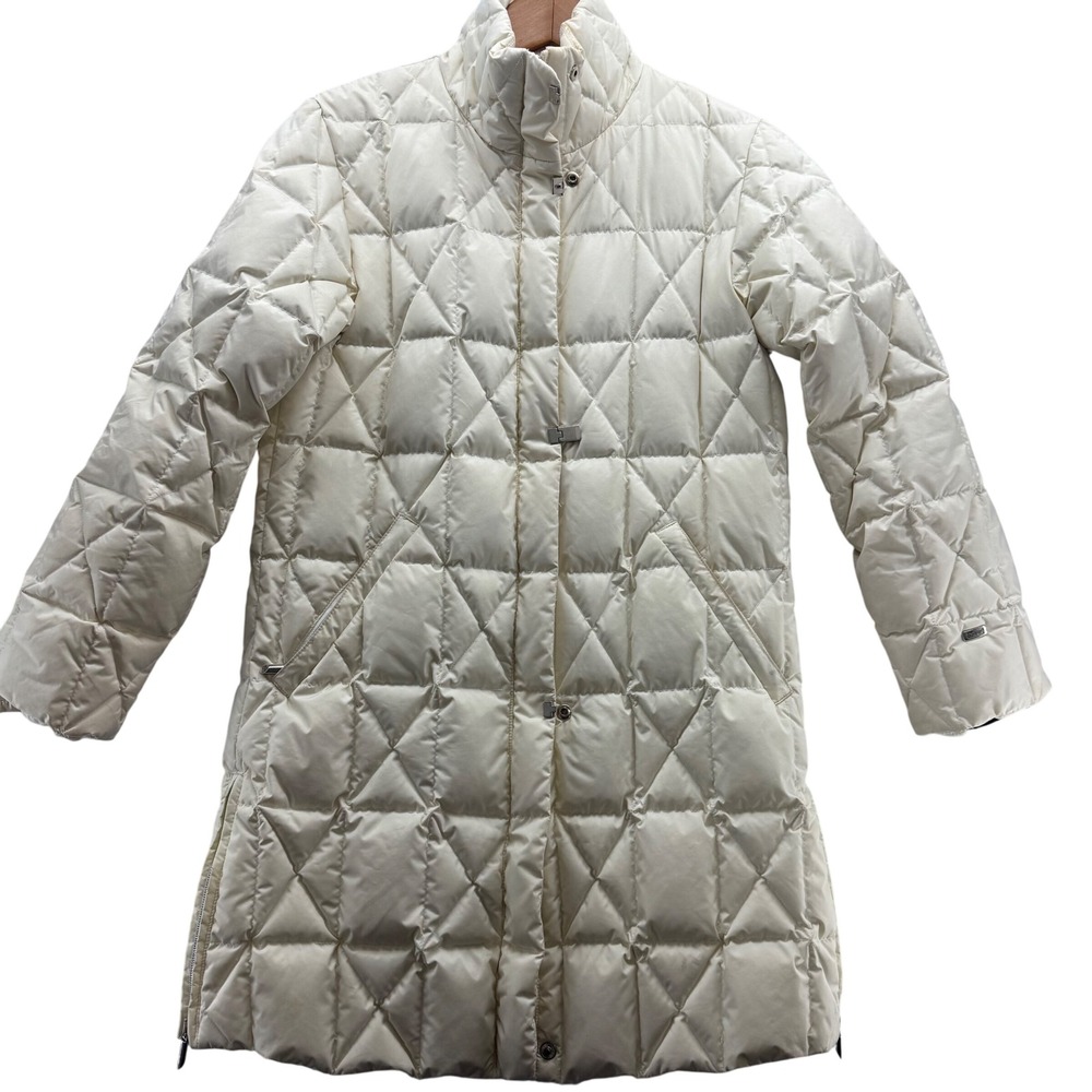 Vintage Metropolis‎ Couldir Down Diamond Quilted Longline Puffer Coat Women's S